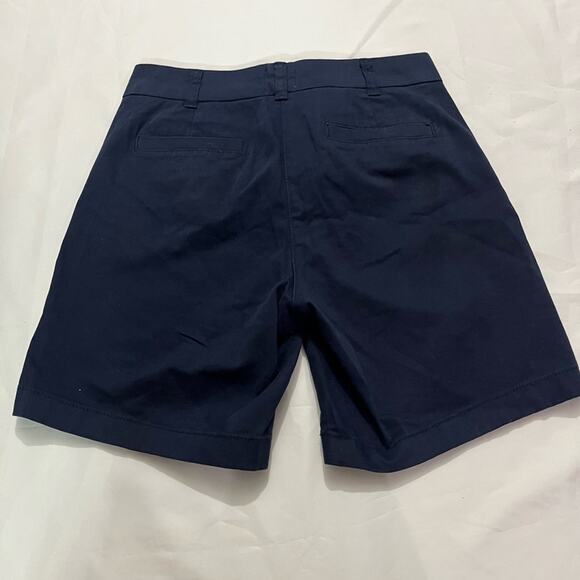 J.Crew Navy Blue Chino Pockets Casual Summer Formal Preppy Solid Shorts Size 2 - Picture 4 of 8